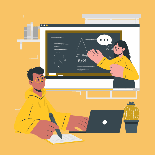Animated hero image representing academic excellence at Sanskriti Academy